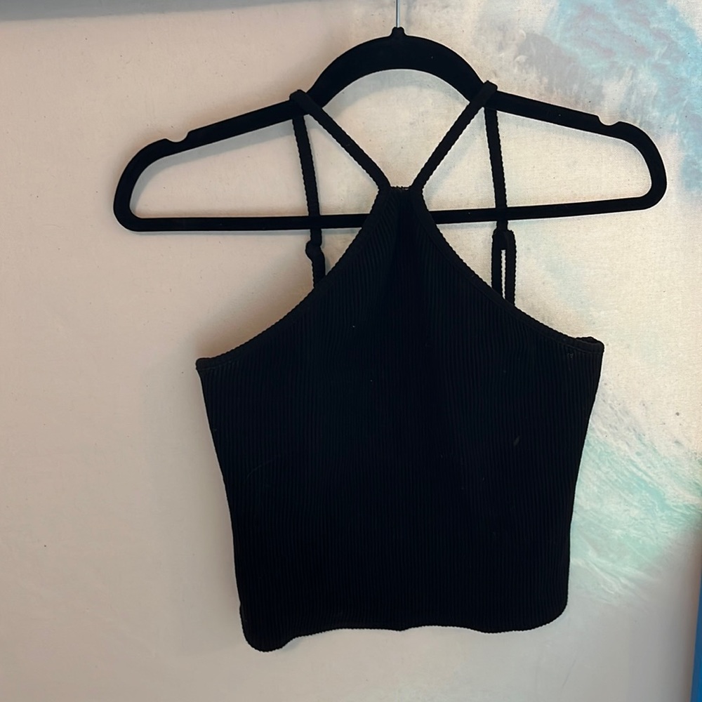 Black tank top